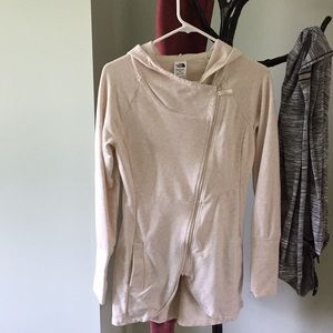 North Face cotton zip up sweater